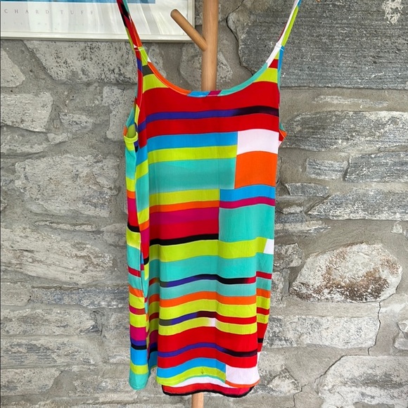 *host pick. Colorful Striped Swim Coverup - Picture 2 of 6
